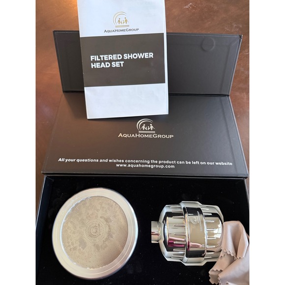 Other - Aqua HomeGroup Filtered Shower Head & 20 Stage Shower Filter Chrome